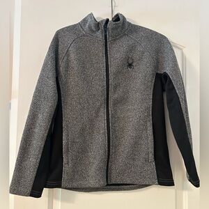 Spyder Gray and Black Athletic Jacket